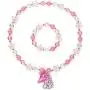 Unicorn Rainbow Jewelry Sets,Toddler Girls Unicorn Necklace Bracelet,Little Girls Chunky Bubblegum Beads Necklace(Pink) Unicorn Rainbow Jewelry Sets,Toddler Girls Unicorn Necklace Bracelet,Little Girls Chunky Bubblegum Beads Necklace(Pink)