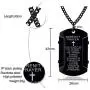 Jude Jewelers Stainless Steel Christian Cross Serenity Prayer Religious Pendant Necklace Jude Jewelers Stainless Steel Christian Cross Serenity Prayer Religious Pendant Necklace