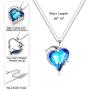 IEFRICH Gifts for Women Girls, Cubic Zirconia Crystal Love Heart Pendant Necklace Gifts for Women Girls Birthday Mothers Day Valentines