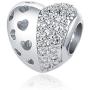 MZC Jewelry Love Heart Charm Beads for Charms Bracelets Necklace