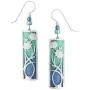 Adajio by Sienna Sky Periwinkle Aqua Column Filigree Earrings 7544 Adajio by Sienna Sky Periwinkle Aqua Column Filigree Earrings 7544