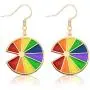 coadipress Personalized Colorful Round Rainbow Earrings for Women Girls Cute Fun Irregular Geometric Circle Enamel Drop Dangle Earrings Jewelry coadipress Personalized Colorful Round Rainbow Earrings for Women Girls Cute Fun Irregular Geometric Circle Enamel Drop Dangle Earrings Jewelry