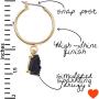 Humble Chic Simulated Druzy Hoop Earrings - Boho Teardrop Created Geode Stone Charm Dangle Drop Threader Loops for Women - Bohemian Sparkly Pendants