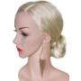 VIJIV 1920s Long Drop Tassel Earrings 20s Flapper Jewelry Costume Accessories