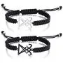 XUANPAI Handmade Braided Rope Sigil of Lucifer Satanic Bracelet Leviathan Cross Charm for Men Women Couple,Adjustable