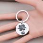 FAADBUK Breaking Bad Lover Gift Breaking Bad Keychain I Am The One Who Knocks Jewelry Funny Breaking Bad Keychain for Friend Family