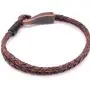 Big Hook Mens Braided Leather Bracelet Brown Handcrafted in USA Big Hook Mens Braided Leather Bracelet Brown Handcrafted in USA