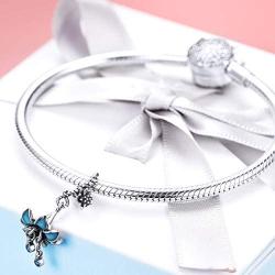 BAMOER 925 Sterling Silver Charm Beads fit for Pandora Charms Bracelets DIY Jewelry Gift for Women