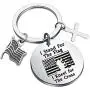 FAADBUK Patriotic Military Gift Patriotic Military Keychain I Stand for The Flag I Kneel for The Cross Jewelry Christian Gift Religious Jewelry
