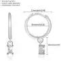 925 Sterling Silver CZ Cubic Zirconia Cartilage Huggie Charm Earring, Round Hoop Dangle Earrings Dainty Fine Jewelry Gifts for Women 925 Sterling Silver CZ Cubic Zirconia Cartilage Huggie Charm Earring, Round Hoop Dangle Earrings Dainty Fine Jewelry Gifts for Women