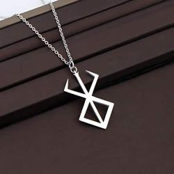 CENWA Viking Jewelry Berserker Rune Stainless Steel Pendant Necklace Amulet Talisman Sign Necklace