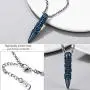 Skull Bullet Necklace/Skull Feather Necklace/Skull Necklace, Stainless Steel Gothic Punk Statement Jewelry for Men/Women, Come Gift Box Skull Bullet Necklace/Skull Feather Necklace/Skull Necklace, Stainless Steel Gothic Punk Statement Jewelry for Men/Women, Come Gift Box