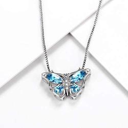 Aurora Tears Butterfly Jewelry Women 925 Sterling Silver Butterflies Necklace/Earrings/Rings Wedding Gift