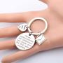 AKTAP Postman Keychain Mail Carrier Jewelry Never Underestimate The Different You Made and The Lives You Touched Thank You Gift for Post Office Worker