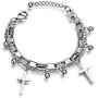 Mshion Bangtan Boys BTS Bracelet Jimin Suga Womens Stainless Steel Bracelets Pendant Link Jewelry