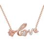TANGPOET Heart Necklace for Women 18k Rose Gold Plated Infinity Love S925 Sterling Silver Cubic Zirconia Pendant Jewelry Gift for Teens Wife Couple