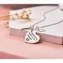 Memorial Necklace A Piece of My Heart is in Heaven Memorial Dad Mom Necklace Loss of Father Gift