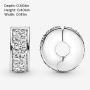Pandora Jewelry Clear Pave Clip Cubic Zirconia Charm in Sterling Silver