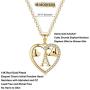 M MOOHAM Gold Initial Elephant Necklace for Women, 14K Gold Plated CZ Elephant Necklaces for Women Girl Friendship Necklace Elephant Gifts for Friends Female Teen Girls