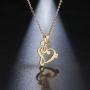 Silver Musical Note Necklace Pendant Treble Clef Music Jewelry for Women Girlfriend Daughter