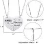 Nanafast 2 PCS Mother Daughter Necklaces Adjustable Stainless Steel Matching Heart Necklace Set Valentines for Couples Mom and Daughter Nanafast 2 PCS Mother Daughter Necklaces Adjustable Stainless Steel Matching Heart Necklace Set Valentines for Couples Mom and Daughter