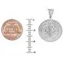Ritastephens Sterling Silver San Benito St Saint Benedict Medallion Medal Pendant Necklace (3 sizes) Ritastephens Sterling Silver San Benito St Saint Benedict Medallion Medal Pendant Necklace (3 sizes)