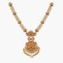 Tarinika Arina Gold-Plated Indian Jewelry Set with Necklace and Earrings - White Red Green