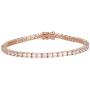SHKA Tennis Bracelet with Swarovski Elements Crystal Jewelry Lady Valentines Gift Mother’s Day Zirconia Platinum Plated