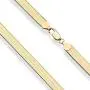 Miabella 18K Gold Plated Sterling Silver Italian Solid 7mm Flat Herringbone Chain Necklace for Women Men 16, 18, 20 Inch 925 Made in Italy Miabella 18K Gold Plated Sterling Silver Italian Solid 7mm Flat Herringbone Chain Necklace for Women Men 16, 18, 20 Inch 925 Made in Italy