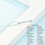 Sterling Silver Morse Code Necklace, Secret Message Jewelry Gifts for Women
