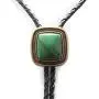 Bolo Tie for Men Turquoise Natural Stone Genuine Leather String Pendant Necklace Native Western Cowboy Bola Tie Jewelry Bolo Tie for Men Turquoise Natural Stone Genuine Leather String Pendant Necklace Native Western Cowboy Bola Tie Jewelry