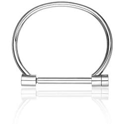 Cuff Bracelet Bangle Bar Screw Shackle Novelty High Polished Stainless Steel Jewelry For Men Women Unisex Girls Boy
