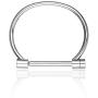 Cuff Bracelet Bangle Bar Screw Shackle Novelty High Polished Stainless Steel Jewelry For Men Women Unisex Girls Boy
