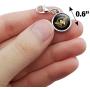GRAPHICS & MORE Wonder Woman Movie Golden Lasso Logo Antiqued Bracelet Pendant Zipper Pull Charm with Lobster Clasp