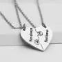 Ankiyabe Lesbian Couples Heart Puzzle Piece Pendant Necklace LGBT Lesbian Girlfriend Wife Wedding Gift Women Pride