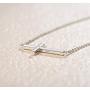 Carleen Yellow Gold Plated Sterling Silver Cubic Zirconia CZ Simulated Diamond Cross Crucifix Pendant Necklace Jewelry for Women Girls, 18'' Silver Chain Nice Gifts Jewelry Box