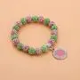 UJIMS Pink and Green Pearl Bracelet Sorority Paraphernalia Gift Graduation Earrings for Women Girls UJIMS Pink and Green Pearl Bracelet Sorority Paraphernalia Gift Graduation Earrings for Women Girls