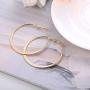 Finrezio Geometric Earrings for Women Girls Simple Round/Square/Triangle Earrings Set 3 Colors