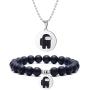COLOYAN Among Us Color Necklace Bracelets Jewelry Set Among us Game Charm Beads Bracelets and Pendant Necklace for Strategy Casual Game Lovers