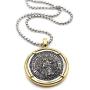 LESLIE BOULES Vintage Saint Christopher Medal Necklace for Men 22 Inches Length Protection Jewelry