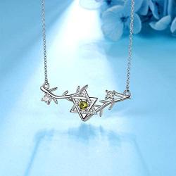 Besilver Ankh Cross Eye of Horus Necklace for Women 925 Sterling Silver Celtic Moon Brand Star of David Pendant Necklace Faith Amulet Jewelry