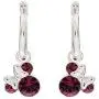 Disney Minnie Mouse Birthstone Jewelry for Women and Girls, Minnie Mouse Crystal Hoop Earrings