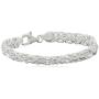 Sterling Silver Byzantine Link Bracelet, 7.5''