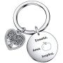 De&ai Spanish Teacher Appreciation Gift, Teachers in Spanish Apple Keychain, Enseña AMA Inspira Keychain
