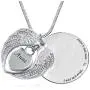 PREKIAR Angel Wing Urn Necklace for Ashes, Heart Cremation Memorial Keepsake Pendant Necklace Jewelry with Fill Kit and Gift Box PREKIAR Angel Wing Urn Necklace for Ashes, Heart Cremation Memorial Keepsake Pendant Necklace Jewelry with Fill Kit and Gift Box