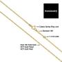 Kooljewelry 10k Yellow Gold Singapore Chain Necklace (0.7 mm, 1 mm, 1.4 mm, 1.7 mm)