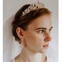SWEETV Cubic Zirconia Teardrop Wedding Bridal Earrings for Women,Bridesmaids,Brides - Crystal Rhinestones Dangle Earrings Jewelry