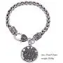 Ancient Hebrew Esoteric Tetragrammaton Pentagram Name of God Charm Wheat Chain Bracelet Blessing Jewelry for Men Women Ancient Hebrew Esoteric Tetragrammaton Pentagram Name of God Charm Wheat Chain Bracelet Blessing Jewelry for Men Women