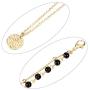 BBTO 4 Pieces Layered Pendant Choker Necklace Gold Layering Chain Choker for Women Girls