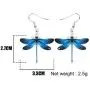 NEWEI Acrylic Charm Dragonfly Earrings Big Long Insect Animal Dangle Drop Jewelry For Women Teen Trendy Summer Gift Accessories NEWEI Acrylic Charm Dragonfly Earrings Big Long Insect Animal Dangle Drop Jewelry For Women Teen Trendy Summer Gift Accessories